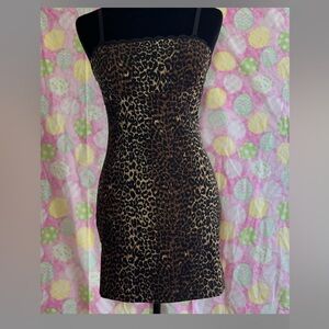 Studio Brown Leopard Print Dress